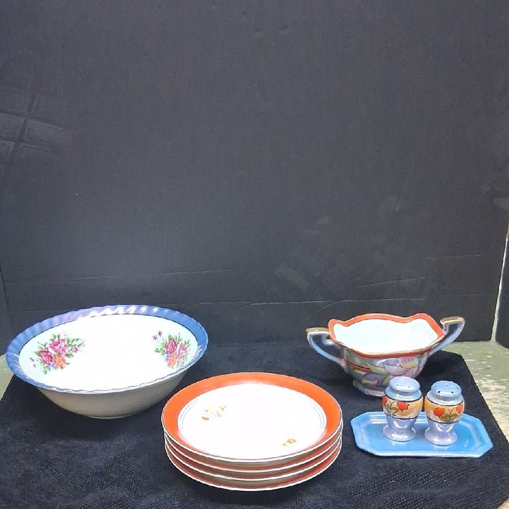 Vintage Noritake lusterware & Yamatsu Made In Japan, 9 PC.set
